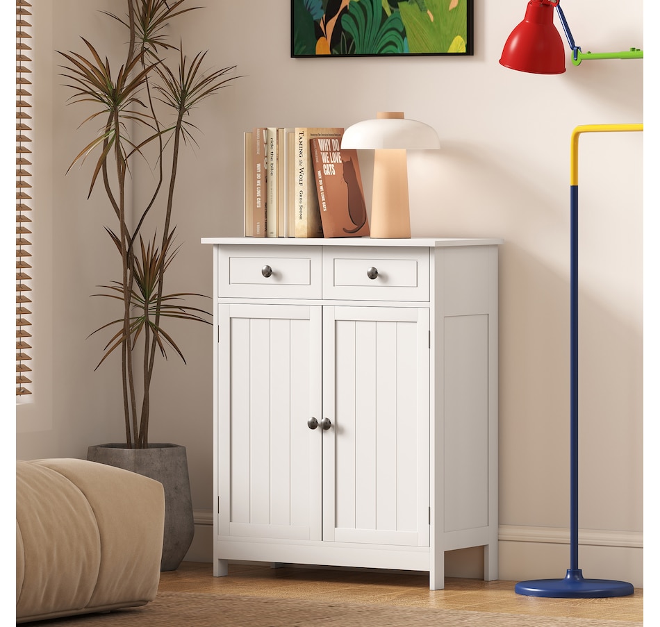 Image 934567_ALTMORE23.jpg, Product 934-567 / Price $119.99, kleankin Bathroom Storage Cabinet with 2 Doors, 2 Drawers, Adjustable Shelf from Kleankin on TSC.ca's Home & Garden department