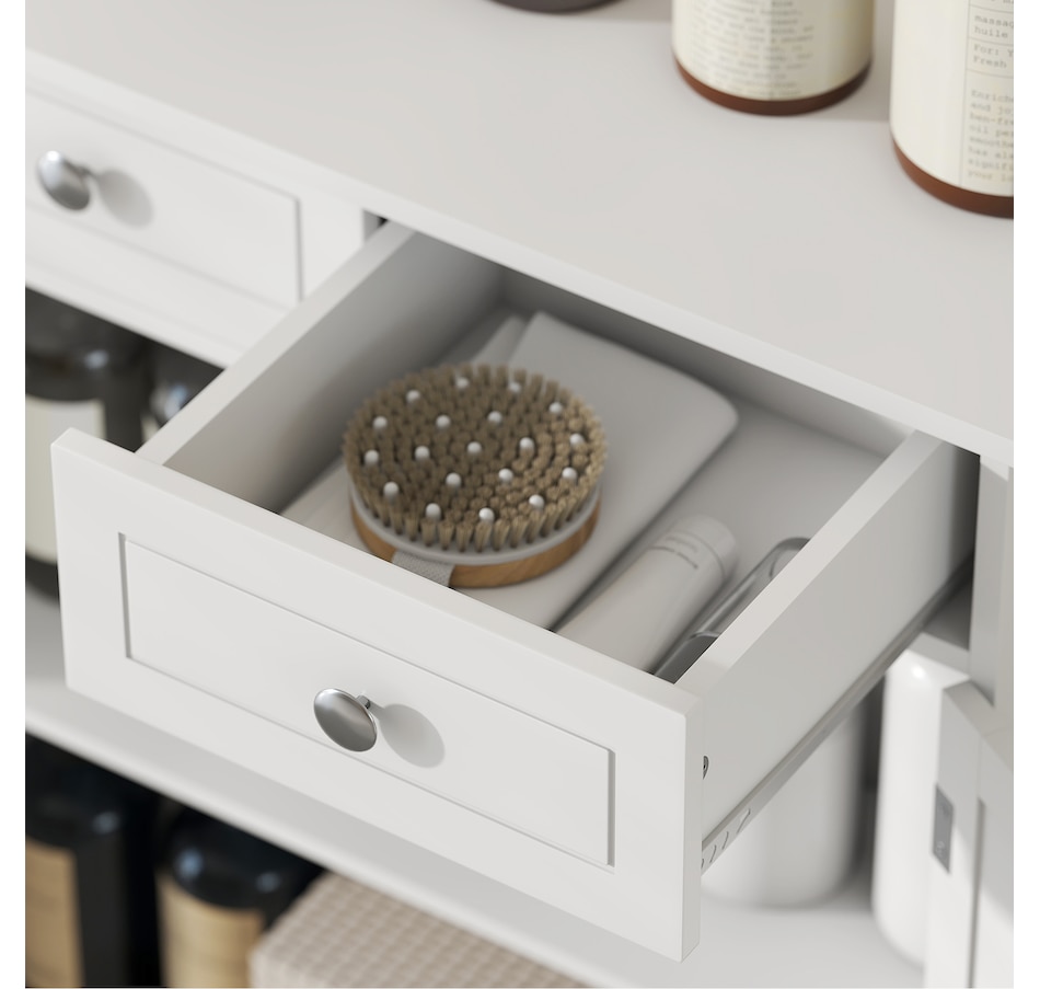 Image 934567_ALTMORE24.jpg, Product 934-567 / Price $119.99, kleankin Bathroom Storage Cabinet with 2 Doors, 2 Drawers, Adjustable Shelf from Kleankin on TSC.ca's Home & Garden department