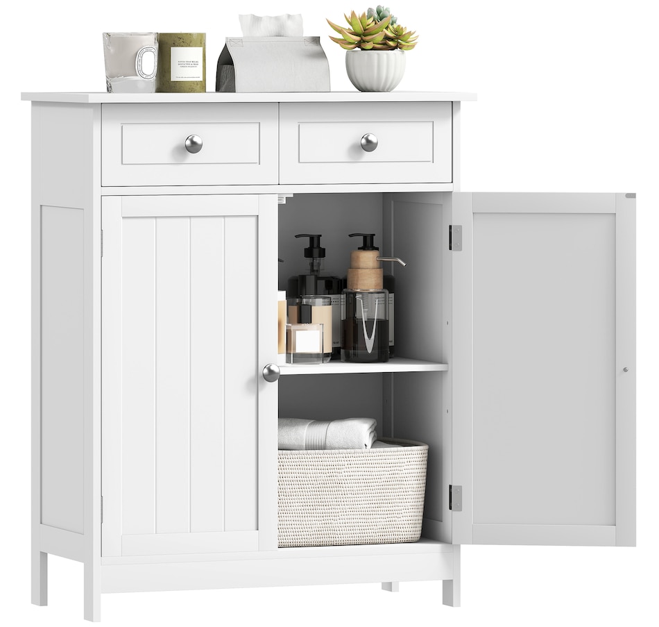 Image 934567_ST01.jpg, Product 934-567 / Price $119.99, kleankin Bathroom Storage Cabinet with 2 Doors, 2 Drawers, Adjustable Shelf from Kleankin on TSC.ca's Home & Garden department