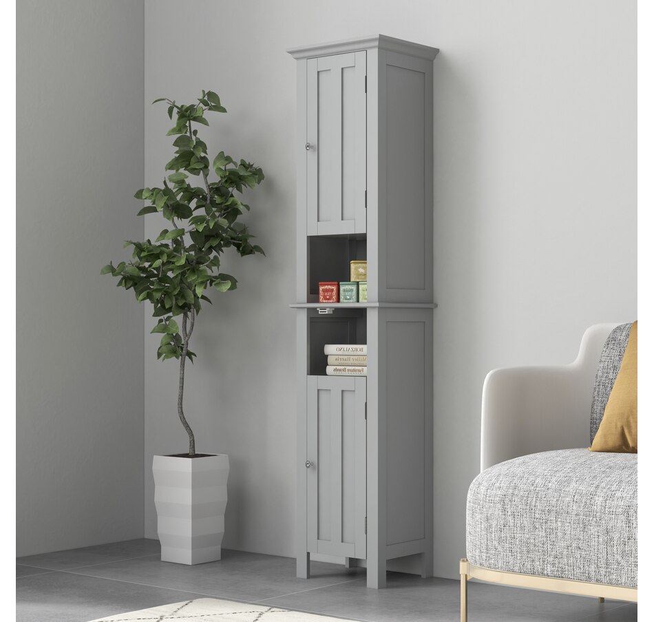 Image 934574_ALTMORE14.jpg, Product 934-574 / Price $134.99, kleankin Tall Bathroom Storage Cabinet with Shelves and Cupboards from Kleankin on TSC.ca's Home & Garden department