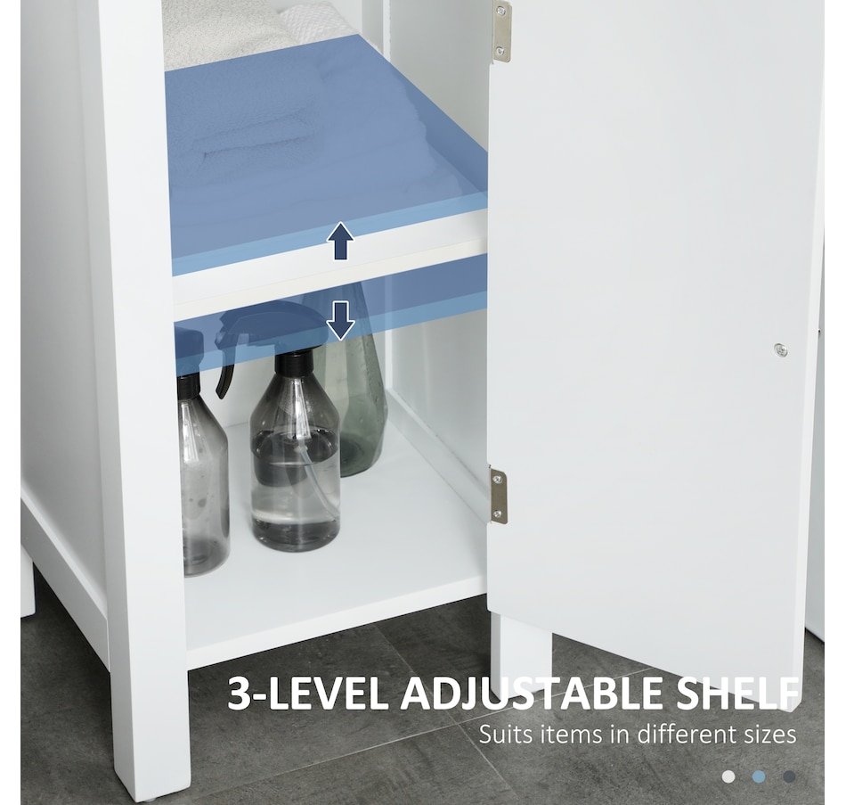 Image 934574_ALTMORE4.jpg, Product 934-574 / Price $134.99, kleankin Tall Bathroom Storage Cabinet with Shelves and Cupboards from Kleankin on TSC.ca's Home & Garden department