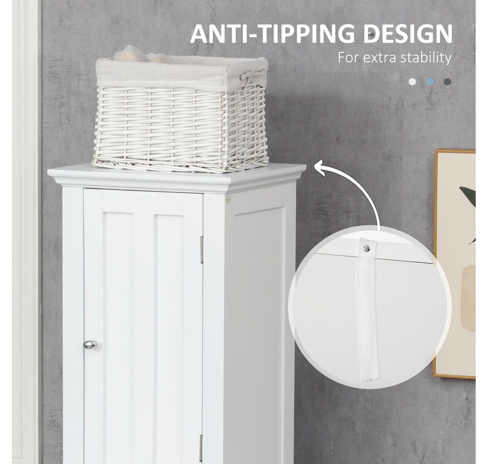 Image 934574_ALTMORE5.jpg, Product 934-574 / Price $134.99, kleankin Tall Bathroom Storage Cabinet with Shelves and Cupboards from Kleankin on TSC.ca's Home & Garden department