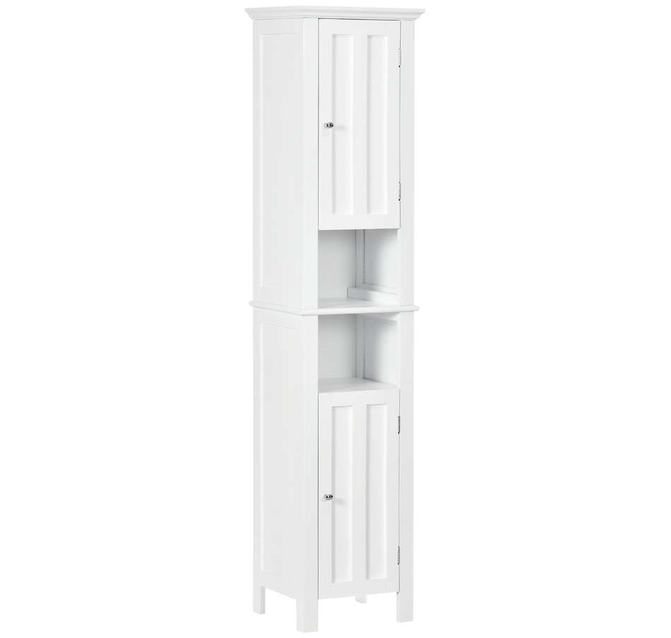 Image 934574_ST01.jpg, Product 934-574 / Price $134.99, kleankin Tall Bathroom Storage Cabinet with Shelves and Cupboards from Kleankin on TSC.ca's Home & Garden department