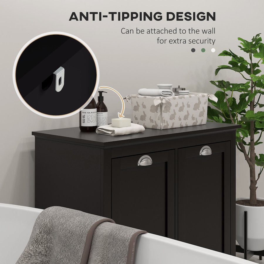 Image 934575_ALTMORE13.jpg, Product 934-575 / Price $149.99, HOMCOM Laundry 2-Section Baskets Combined with Ample Counter Storage Space from HOMCOM on TSC.ca's Home & Garden department