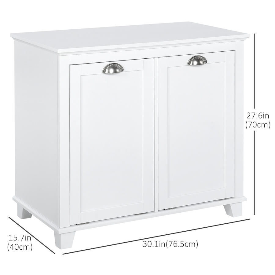 Image 934575_ALTMORE18.jpg, Product 934-575 / Price $149.99, HOMCOM Laundry 2-Section Baskets Combined with Ample Counter Storage Space from HOMCOM on TSC.ca's Home & Garden department