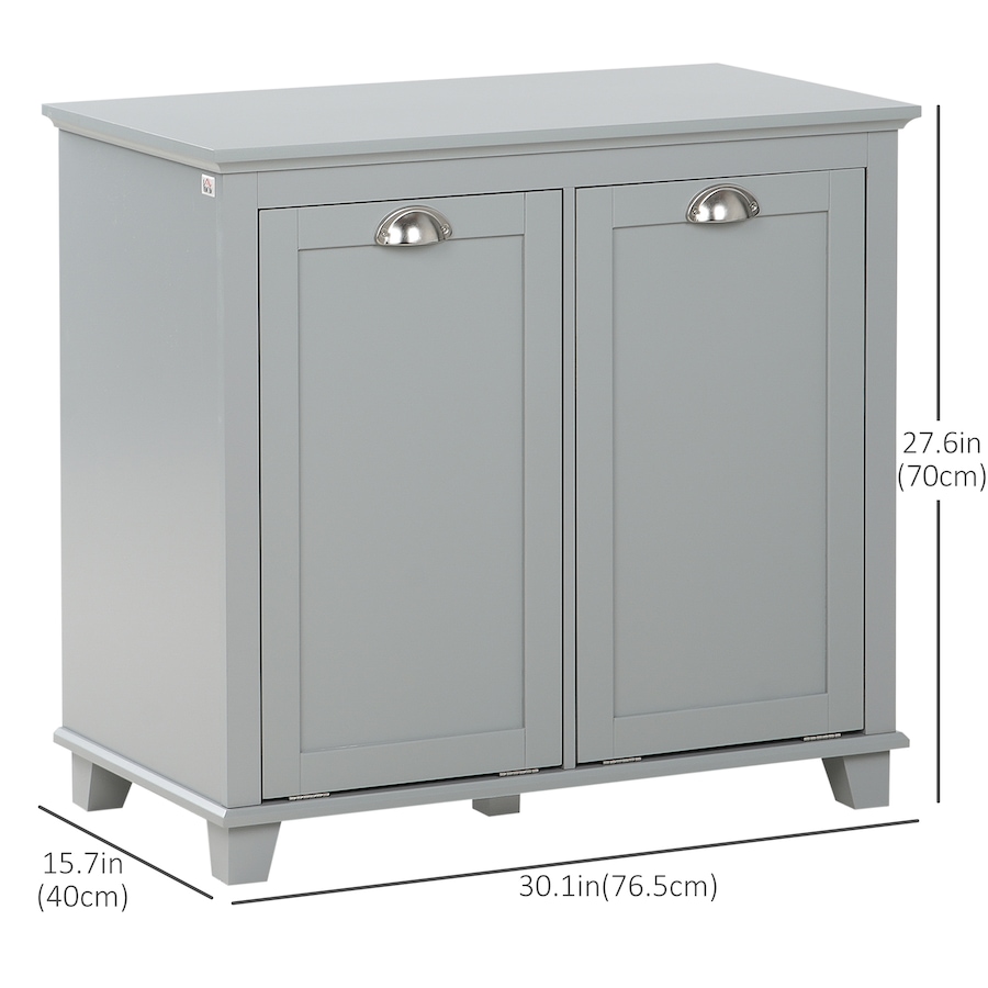 Image 934575_ALTMORE2.jpg, Product 934-575 / Price $149.99, HOMCOM Laundry 2-Section Baskets Combined with Ample Counter Storage Space from HOMCOM on TSC.ca's Home & Garden department