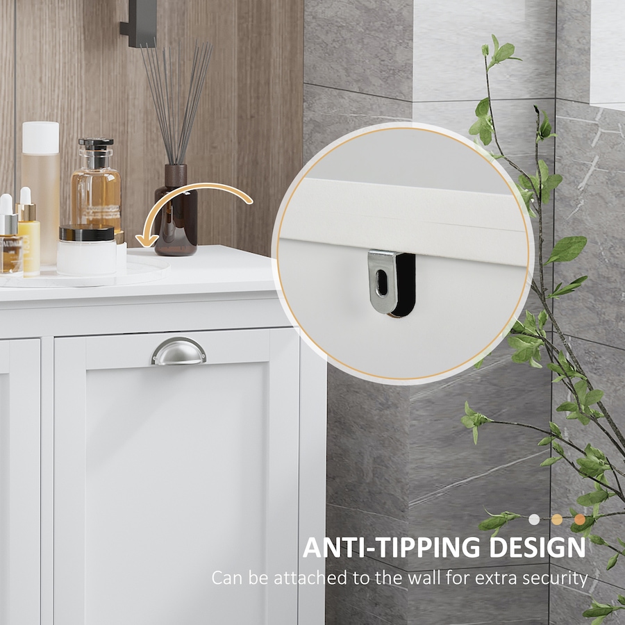 Image 934575_ALTMORE21.jpg, Product 934-575 / Price $149.99, HOMCOM Laundry 2-Section Baskets Combined with Ample Counter Storage Space from HOMCOM on TSC.ca's Home & Garden department
