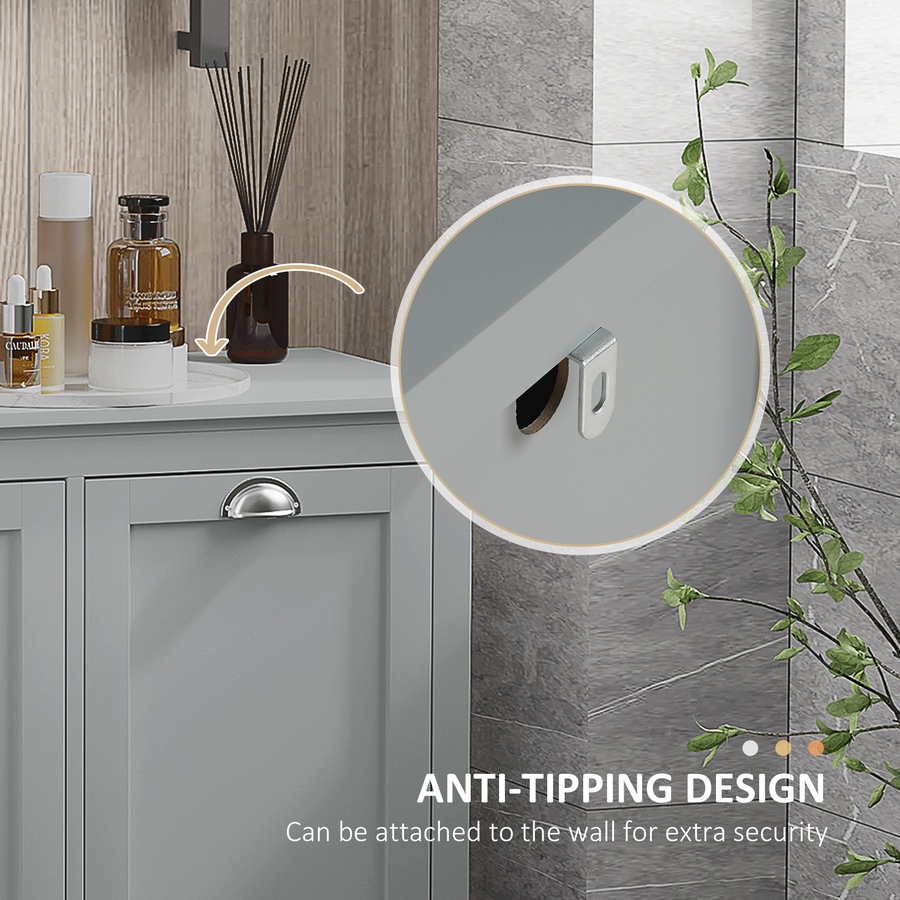 Image 934575_ALTMORE5.jpg, Product 934-575 / Price $149.99, HOMCOM Laundry 2-Section Baskets Combined with Ample Counter Storage Space from HOMCOM on TSC.ca's Home & Garden department