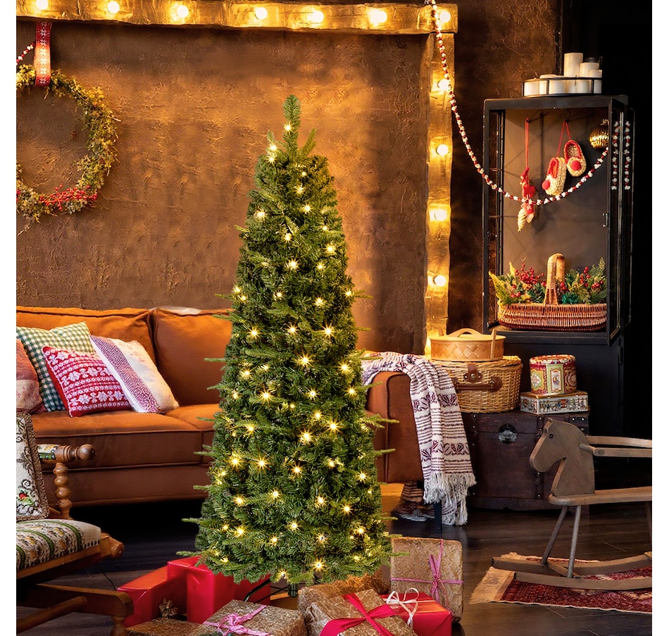 Image 934600_ALTMORE1.jpg, Product 934-600 / Price $47.99, HOMCOM Prelit Pop Up Christmas Tree, Collapsible Xmas Tree, Green from HOMCOM on TSC.ca's Home & Garden department