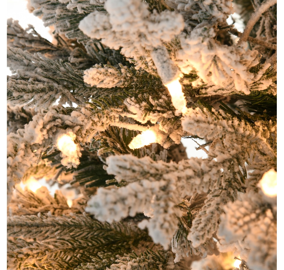 Image 934601_ALTMORE16.jpg, Product 934-601 / Price $169.99 - $189.99, HOMCOM Flocked Artificial Christmas Tree with Warm Yellow Clear Lights from HOMCOM on TSC.ca's Home & Garden department