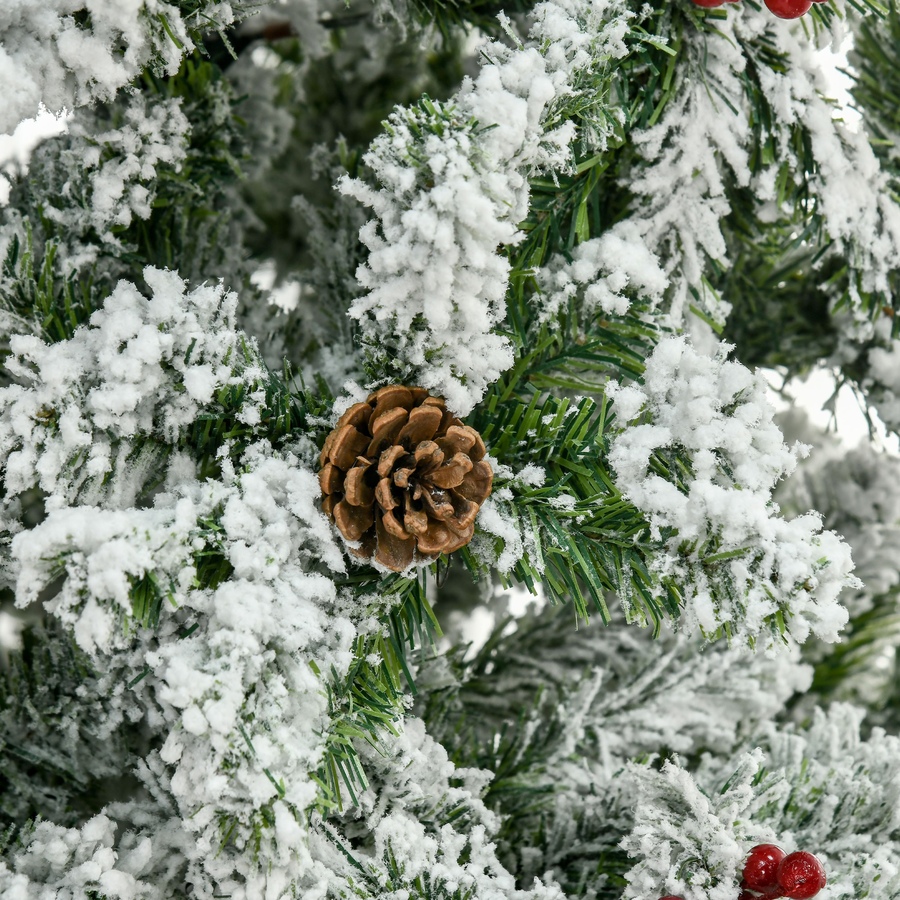 Image 934605_ALTMORE23.jpg, Product 934-605 / Price $84.99 - $94.99, HOMCOM Pencil Snow Flocked Artificial Christmas Tree with Realistic Branches from HOMCOM on TSC.ca's Home & Garden department