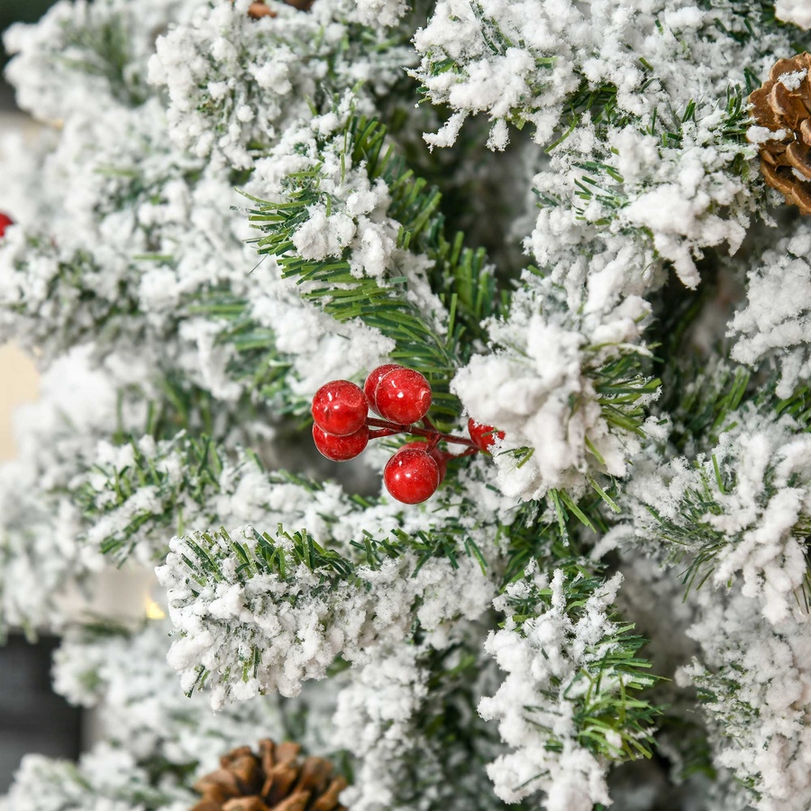 Image 934605_ALTMORE33.jpg, Product 934-605 / Price $84.99 - $94.99, HOMCOM Pencil Snow Flocked Artificial Christmas Tree with Realistic Branches from HOMCOM on TSC.ca's Home & Garden department