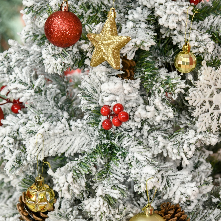 Image 934605_ALTMORE8.jpg, Product 934-605 / Price $84.99 - $94.99, HOMCOM Pencil Snow Flocked Artificial Christmas Tree with Realistic Branches from HOMCOM on TSC.ca's Home & Garden department