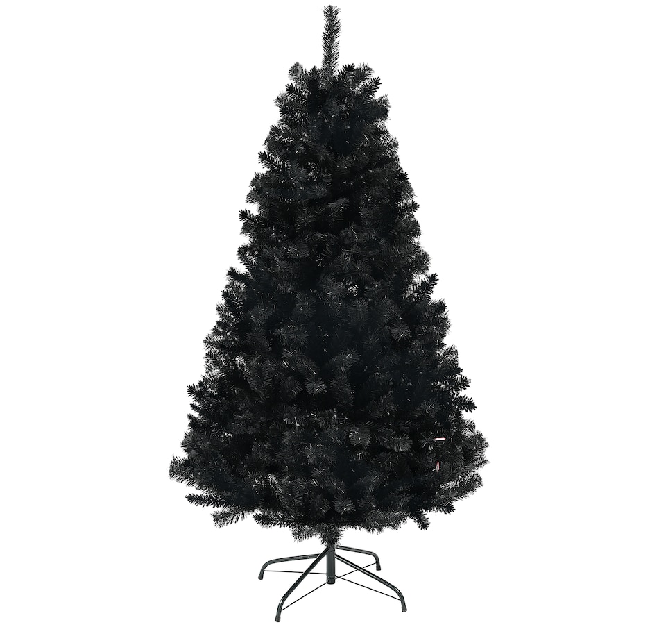 Image 934613_ST01.jpg, Product 934-613 / Price $109.99, HOMCOM Artificial Christmas Tree with Auto Open, Steel Base, Black from HOMCOM on TSC.ca's Home & Garden department