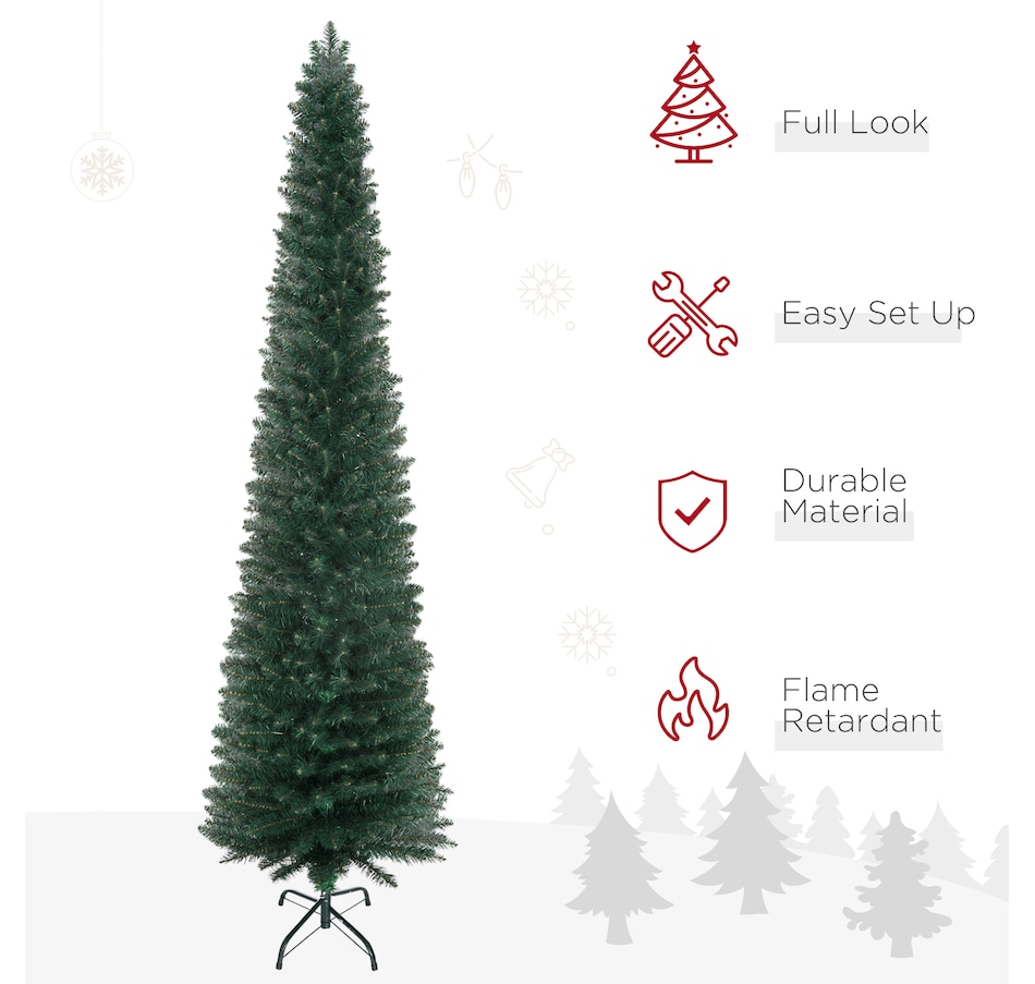 Image 934636_ALTMORE11.jpg, Product 934-636 / Price $53.99, HOMCOM Artificial Christmas Tree Pencil Xmas Tree for Home Indoor Green from HOMCOM on TSC.ca's Home & Garden department