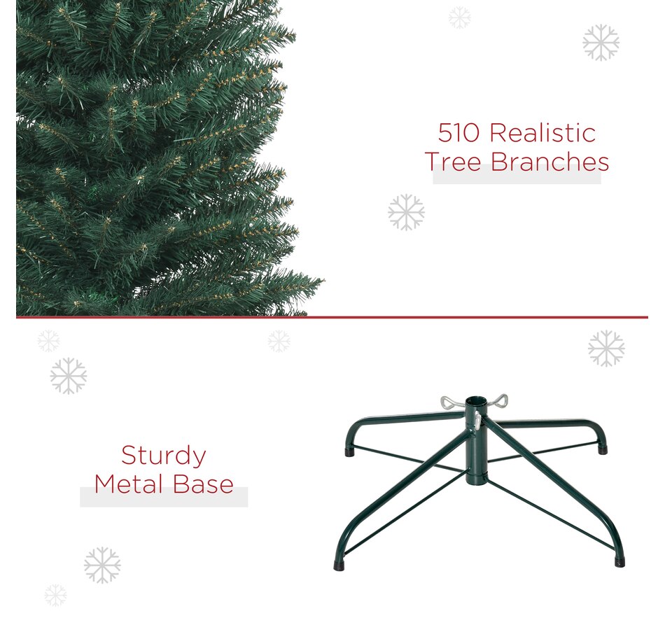 Image 934636_ALTMORE14.jpg, Product 934-636 / Price $53.99, HOMCOM Artificial Christmas Tree Pencil Xmas Tree for Home Indoor Green from HOMCOM on TSC.ca's Home & Garden department