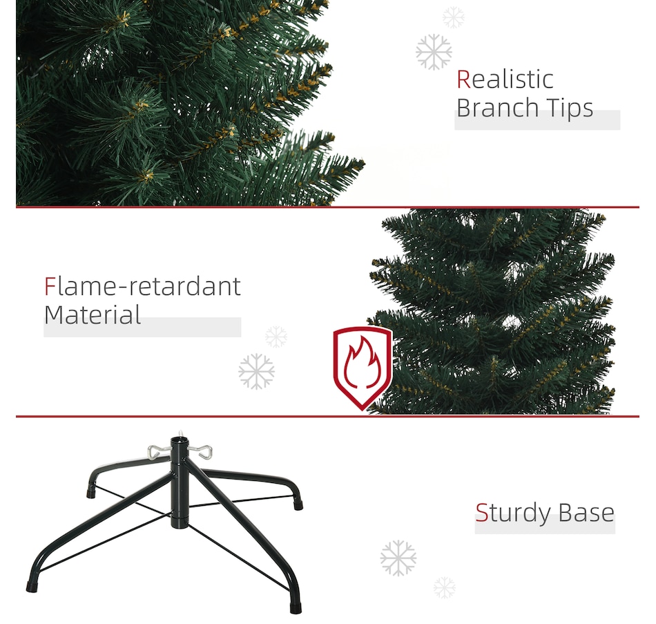 Image 934636_ALTMORE6.jpg, Product 934-636 / Price $53.99, HOMCOM Artificial Christmas Tree Pencil Xmas Tree for Home Indoor Green from HOMCOM on TSC.ca's Home & Garden department