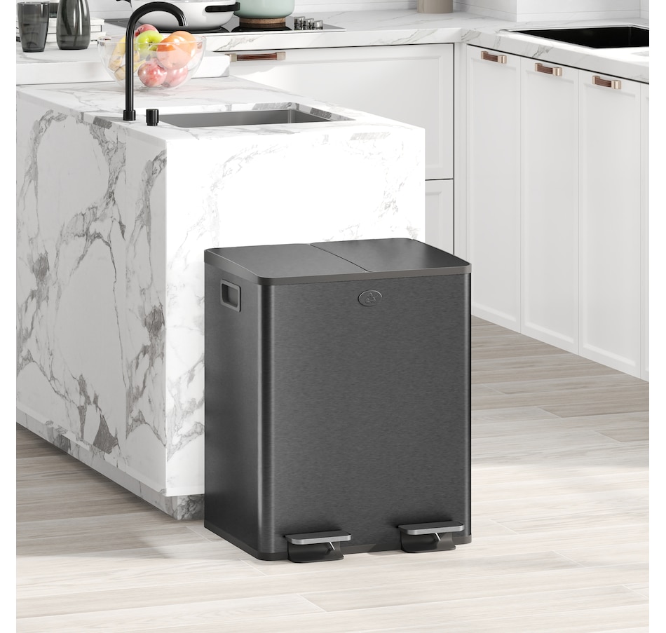 Image 934637_ALTMORE17.jpg, Product 934-637 / Price $103.99 - $204.99, HOMCOM Trash Can, Garbage Can with Soft Close Lid from HOMCOM on TSC.ca's Kitchen department