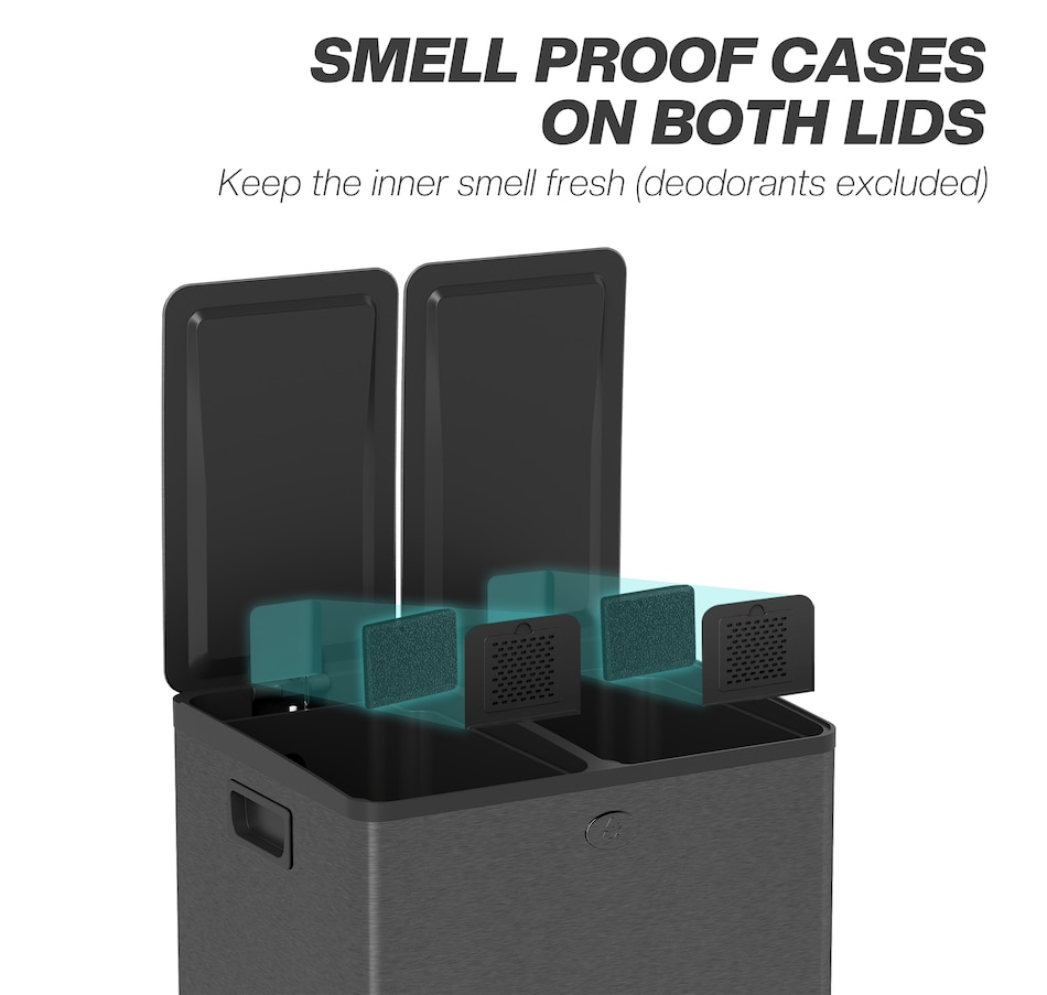 Image 934637_ALTMORE20.jpg, Product 934-637 / Price $103.99 - $204.99, HOMCOM Trash Can, Garbage Can with Soft Close Lid from HOMCOM on TSC.ca's Kitchen department