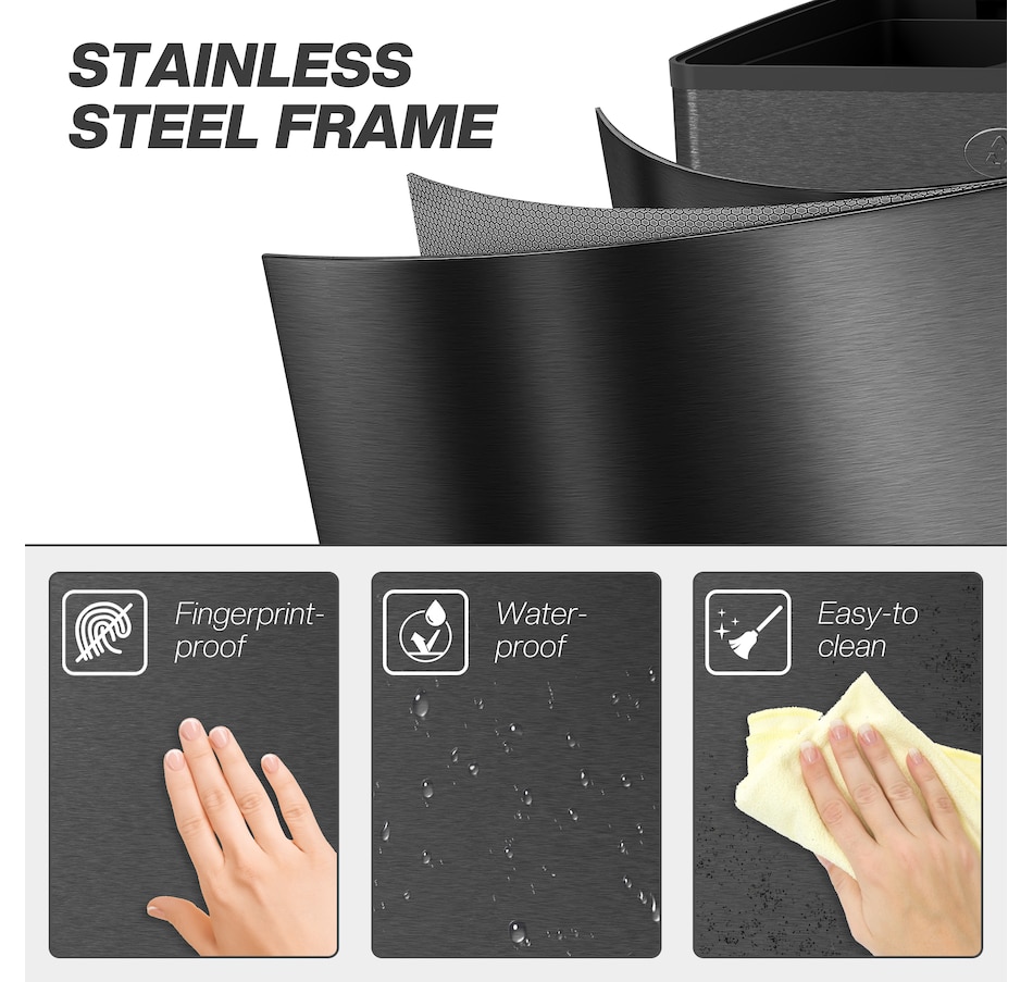 Image 934637_ALTMORE23.jpg, Product 934-637 / Price $103.99 - $204.99, HOMCOM Trash Can, Garbage Can with Soft Close Lid from HOMCOM on TSC.ca's Kitchen department