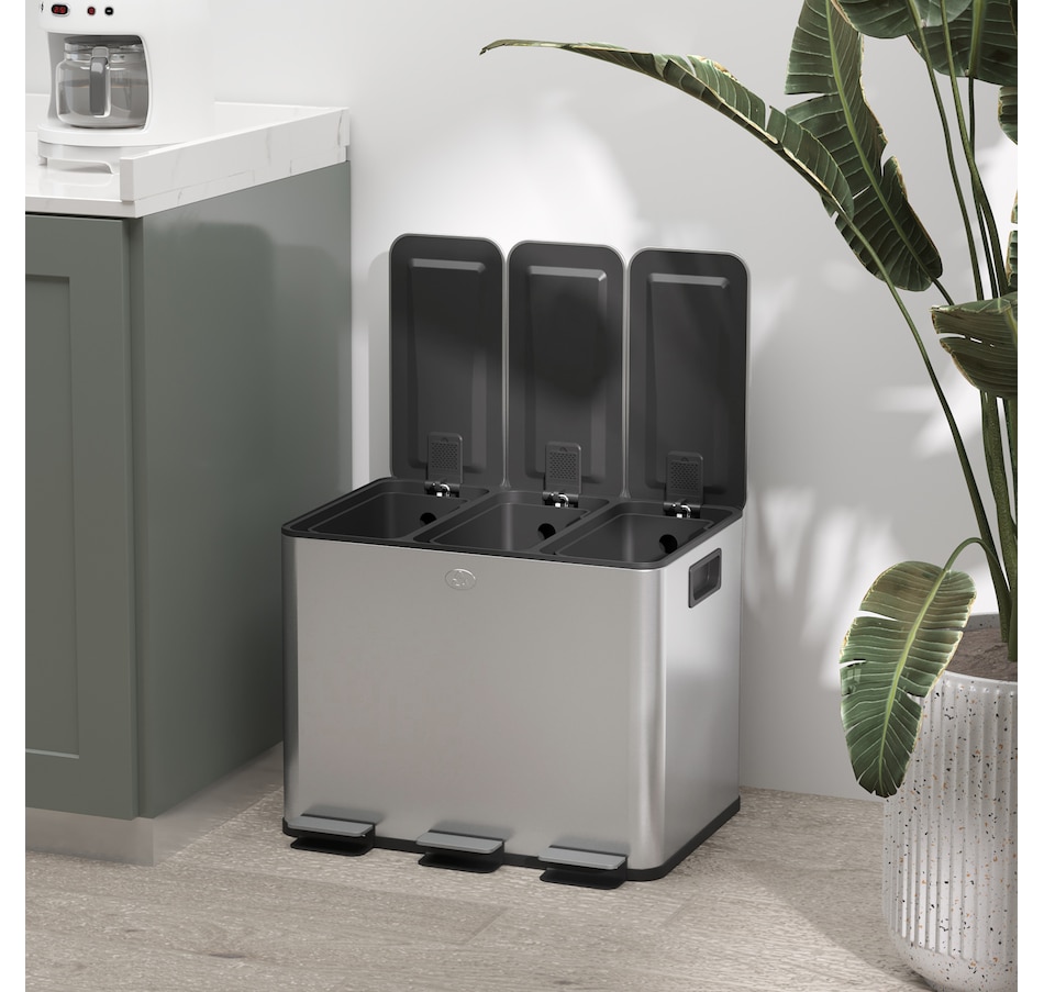 Image 934637_ALTMORE32.jpg, Product 934-637 / Price $103.99 - $204.99, HOMCOM Trash Can, Garbage Can with Soft Close Lid from HOMCOM on TSC.ca's Kitchen department