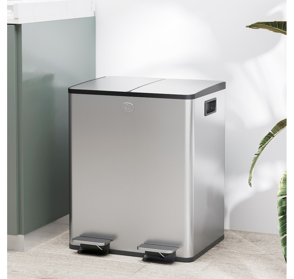 Image 934637_ALTMORE41.jpg, Product 934-637 / Price $103.99 - $204.99, HOMCOM Trash Can, Garbage Can with Soft Close Lid from HOMCOM on TSC.ca's Kitchen department