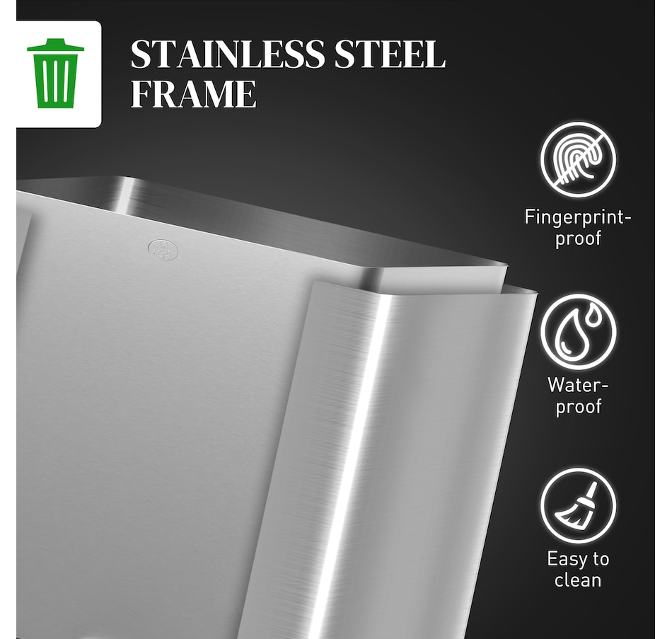 Image 934637_ALTMORE47.jpg, Product 934-637 / Price $103.99 - $204.99, HOMCOM Trash Can, Garbage Can with Soft Close Lid from HOMCOM on TSC.ca's Kitchen department