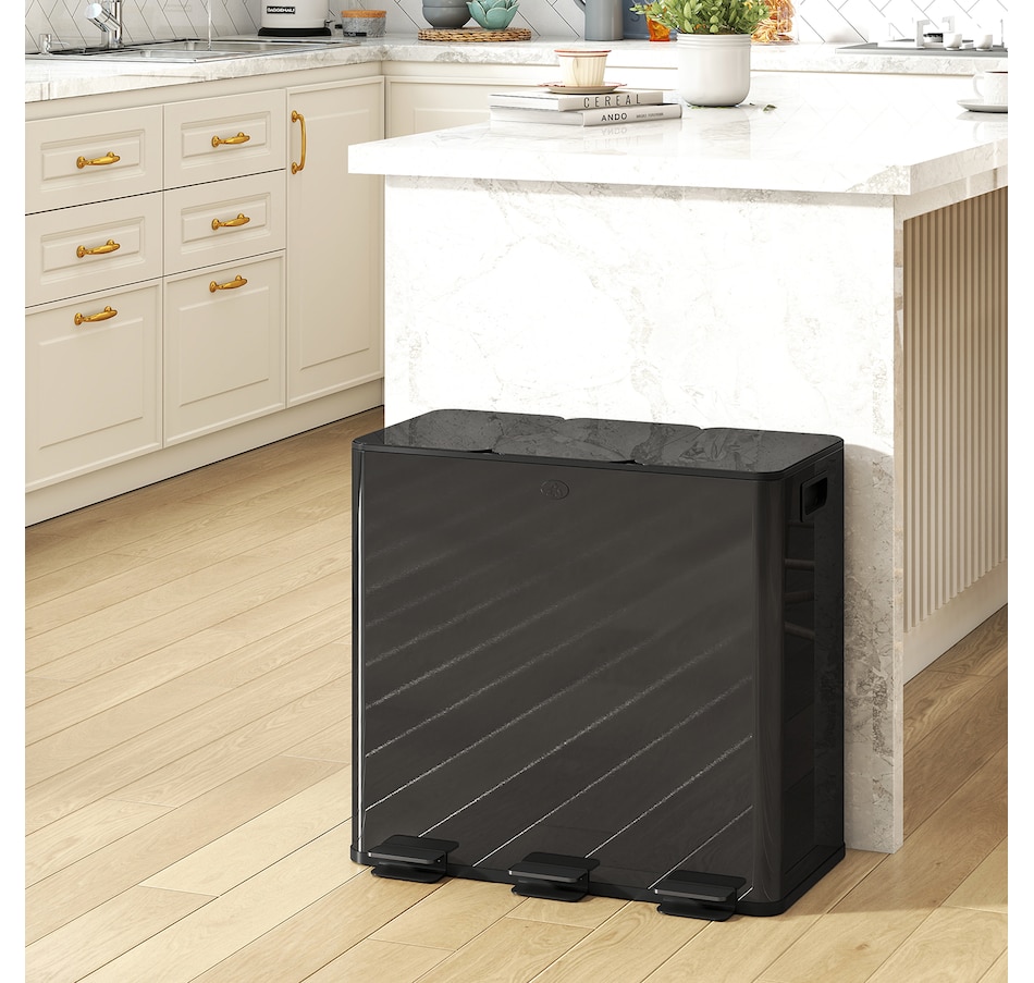 Image 934637_ALTMORE49.jpg, Product 934-637 / Price $103.99 - $204.99, HOMCOM Trash Can, Garbage Can with Soft Close Lid from HOMCOM on TSC.ca's Kitchen department