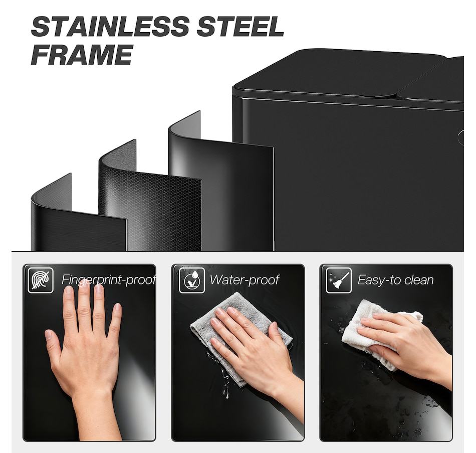 Image 934637_ALTMORE55.jpg, Product 934-637 / Price $103.99 - $204.99, HOMCOM Trash Can, Garbage Can with Soft Close Lid from HOMCOM on TSC.ca's Kitchen department