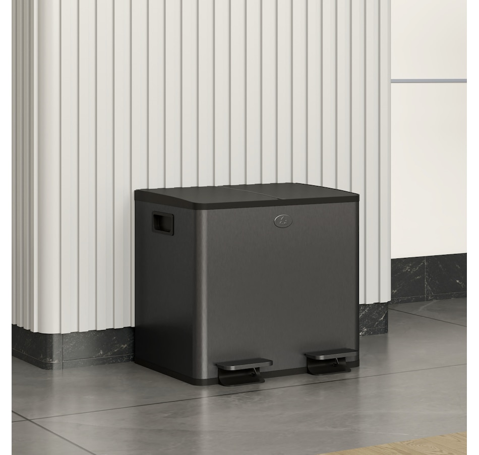 Image 934637_ALTMORE9.jpg, Product 934-637 / Price $103.99 - $204.99, HOMCOM Trash Can, Garbage Can with Soft Close Lid from HOMCOM on TSC.ca's Kitchen department