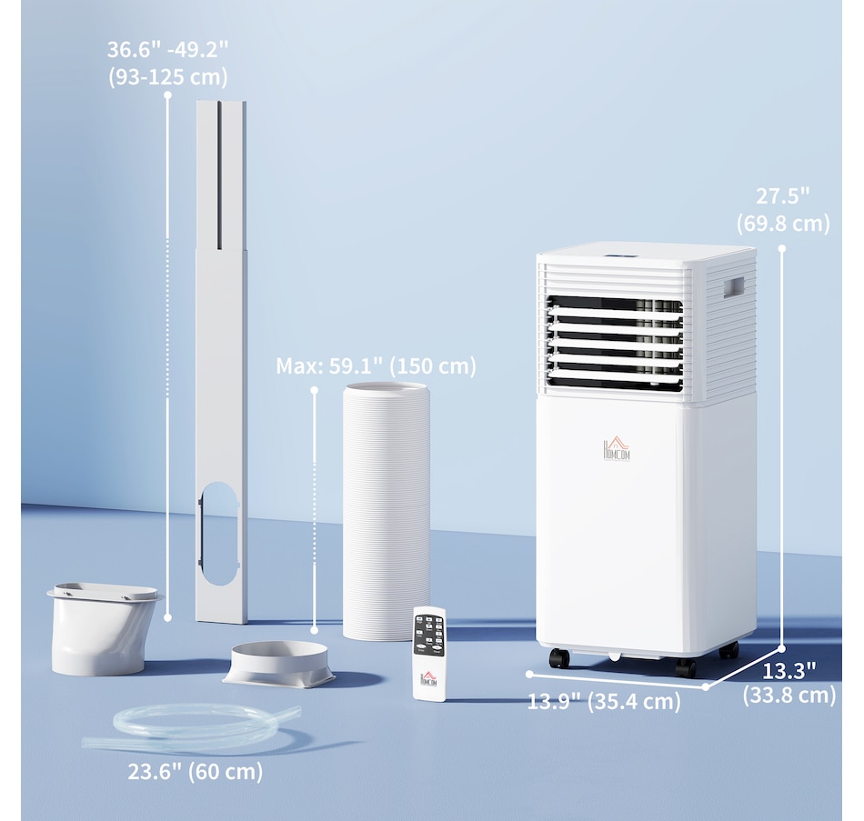 Image 934643_ALTMORE10.jpg, Product 934-643 / Price $359.99, HOMCOM Portable Air Conditioner w/ 4 Modes for Home Office, White from HOMCOM on TSC.ca's Home & Garden department