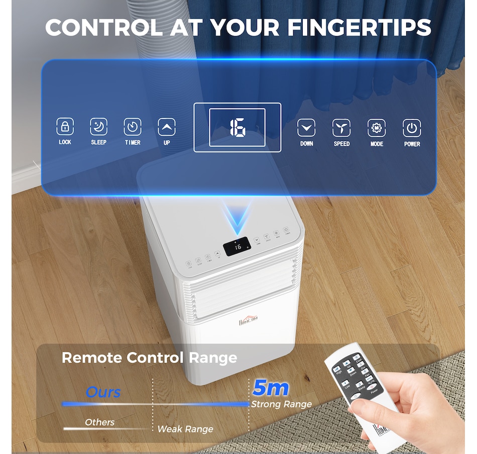 Image 934643_ALTMORE13.jpg, Product 934-643 / Price $359.99, HOMCOM Portable Air Conditioner w/ 4 Modes for Home Office, White from HOMCOM on TSC.ca's Home & Garden department