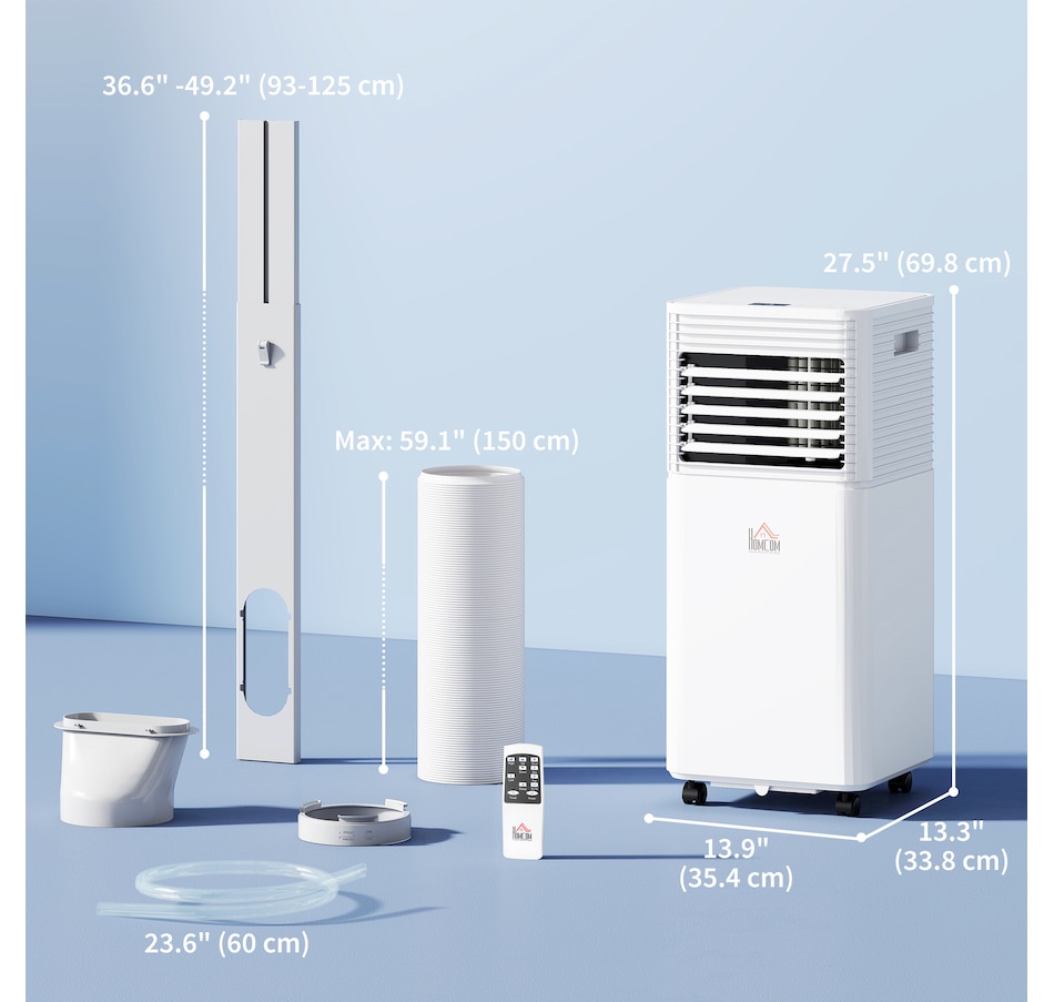 Image 934643_ALTMORE2.jpg, Product 934-643 / Price $359.99, HOMCOM Portable Air Conditioner w/ 4 Modes for Home Office, White from HOMCOM on TSC.ca's Home & Garden department