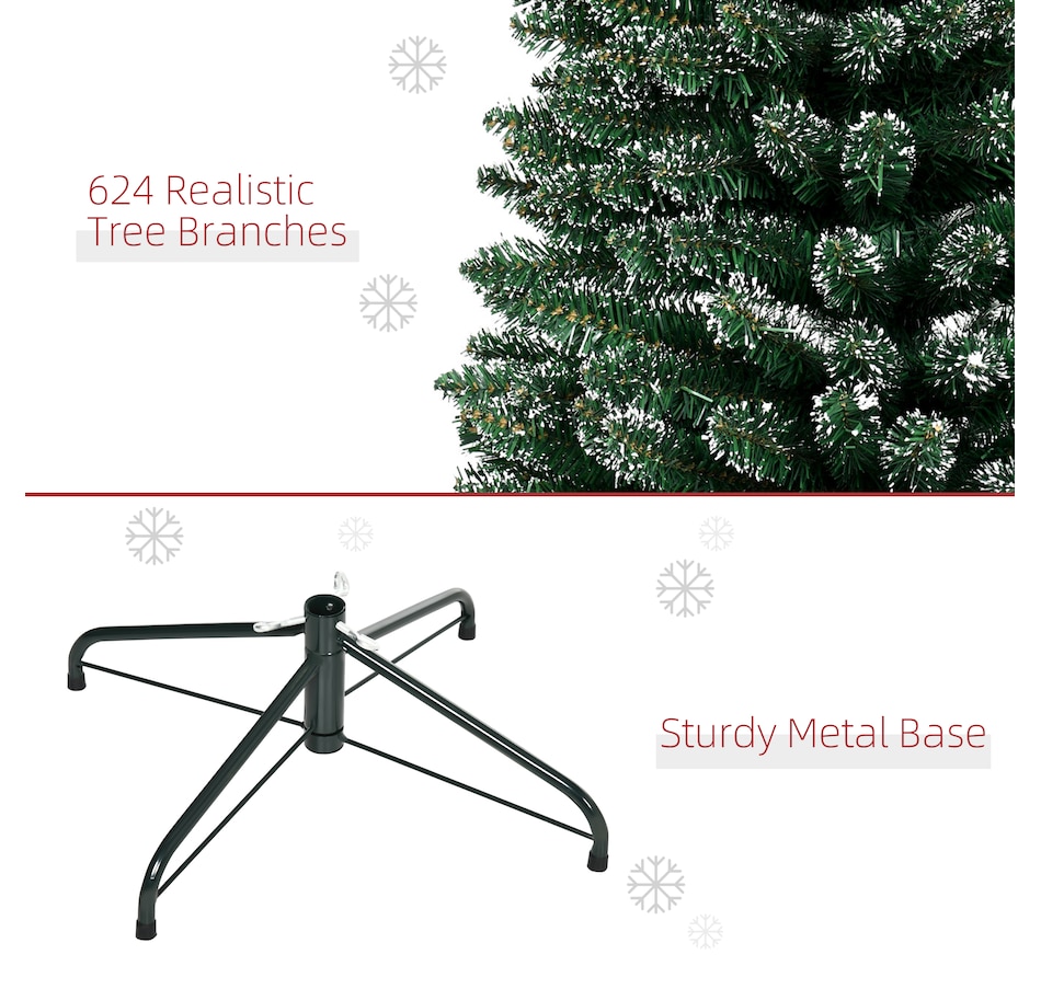 Image 934646_ALTMORE14.jpg, Product 934-646 / Price $109.99, HOMCOM Artificial Snow Dipped Christmas Tree, Xmas Pencil Tree, Home Decoration from HOMCOM on TSC.ca's Home & Garden department