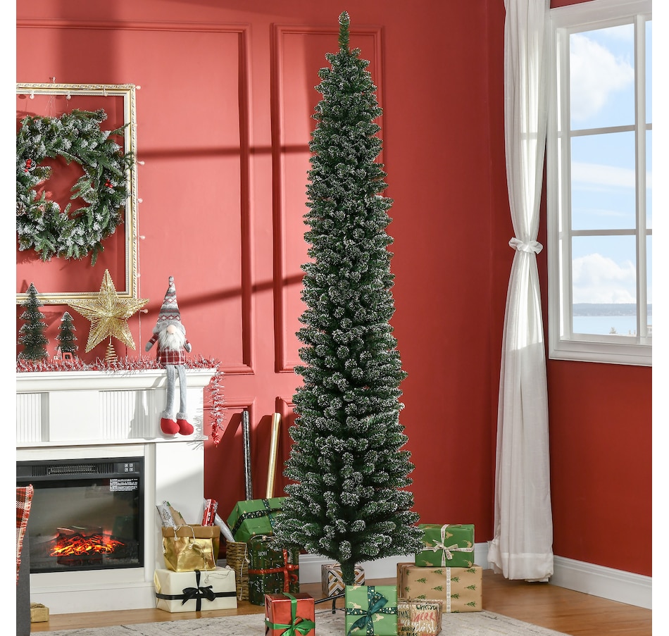 Image 934646_ALTMORE15.jpg, Product 934-646 / Price $109.99, HOMCOM Artificial Snow Dipped Christmas Tree, Xmas Pencil Tree, Home Decoration from HOMCOM on TSC.ca's Home & Garden department