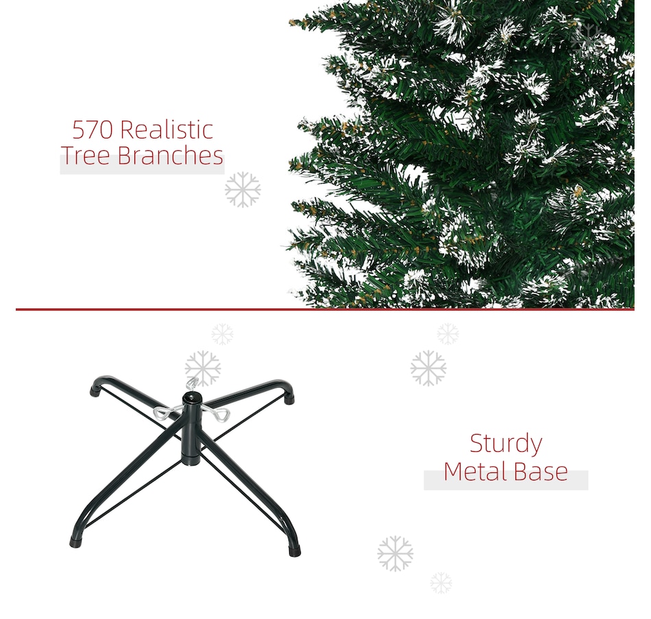 Image 934646_ALTMORE6.jpg, Product 934-646 / Price $109.99, HOMCOM Artificial Snow Dipped Christmas Tree, Xmas Pencil Tree, Home Decoration from HOMCOM on TSC.ca's Home & Garden department