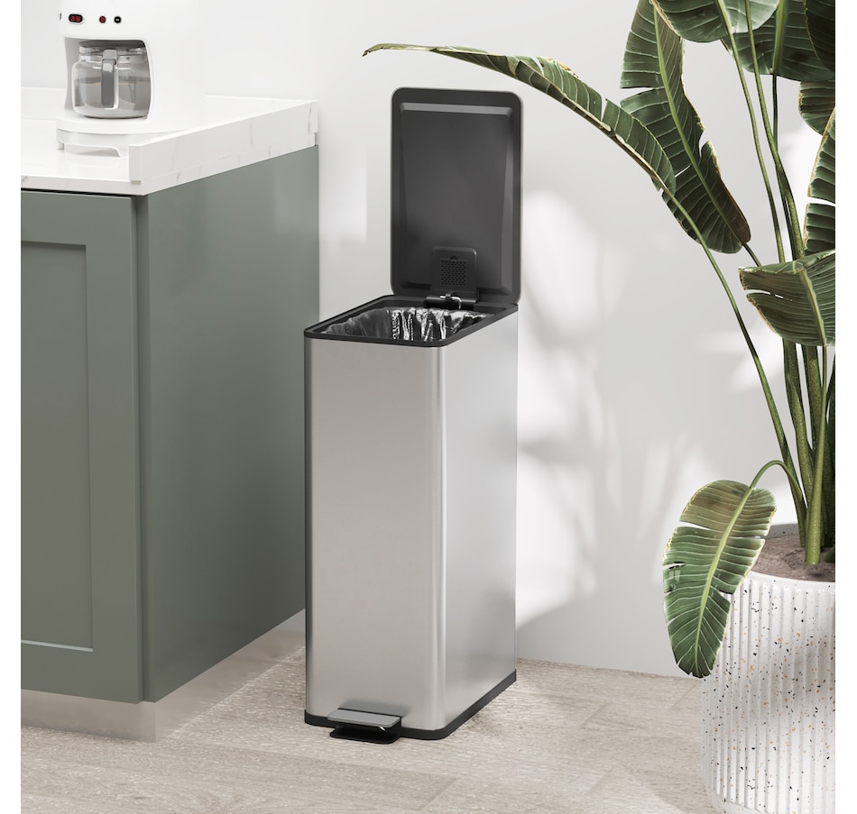 Image 934655_ALTMORE15.jpg, Product 934-655 / Price $87.99 - $94.99, HOMCOM 5.3gal Garbage Bin, Stainless Steel Trash Can with Soft-close Lid from HOMCOM on TSC.ca's Kitchen department