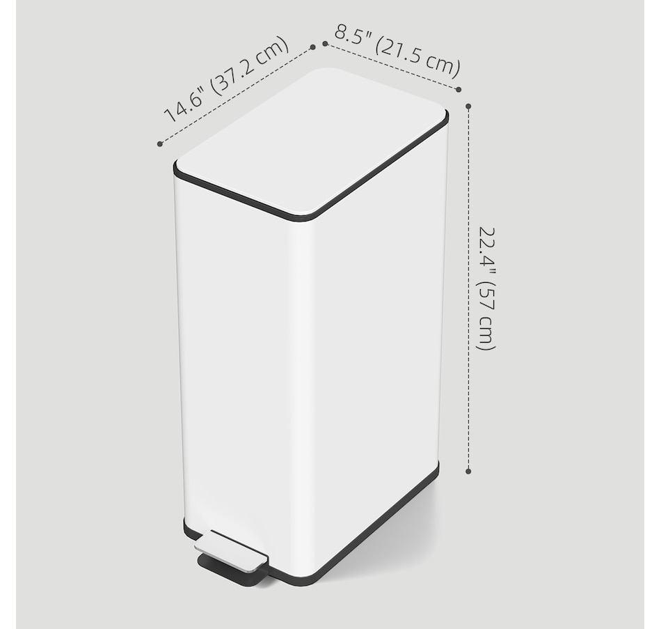 Image 934655_ALTMORE17.jpg, Product 934-655 / Price $87.99 - $94.99, HOMCOM 5.3gal Garbage Bin, Stainless Steel Trash Can with Soft-close Lid from HOMCOM on TSC.ca's Kitchen department