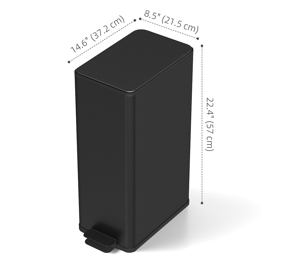 Image 934655_ALTMORE2.jpg, Product 934-655 / Price $87.99 - $94.99, HOMCOM 5.3gal Garbage Bin, Stainless Steel Trash Can with Soft-close Lid from HOMCOM on TSC.ca's Kitchen department
