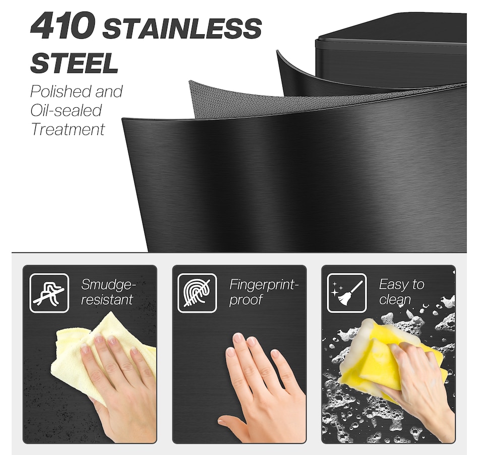 Image 934655_ALTMORE4.jpg, Product 934-655 / Price $87.99 - $94.99, HOMCOM 5.3gal Garbage Bin, Stainless Steel Trash Can with Soft-close Lid from HOMCOM on TSC.ca's Kitchen department