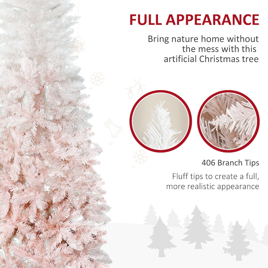 Image 934657_ALTMORE20.jpg, Product 934-657 / Price $64.99 - $86.99, Pencil Artificial Christmas Tree with Pine Realistic Branches, Auto Open from HOMCOM on TSC.ca's Home & Garden department