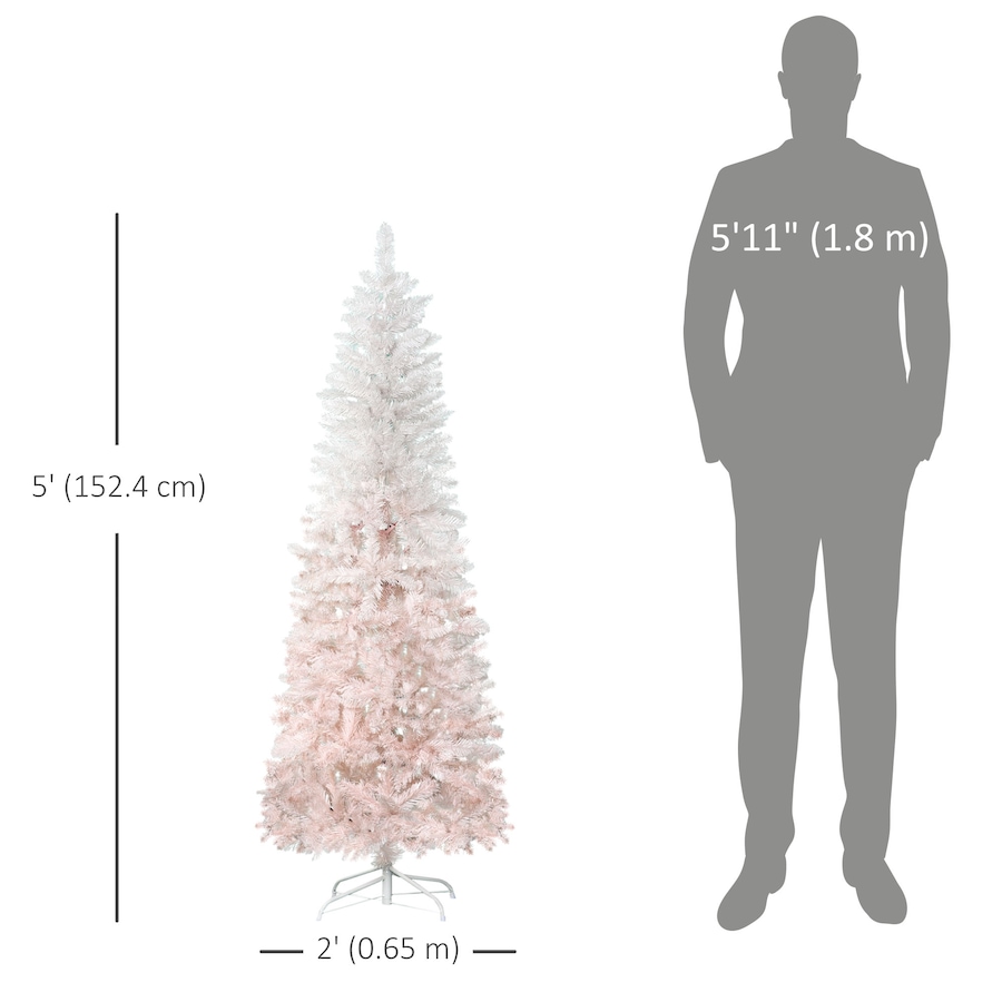 Image 934657_ALTMORE25.jpg, Product 934-657 / Price $64.99 - $86.99, Pencil Artificial Christmas Tree with Pine Realistic Branches, Auto Open from HOMCOM on TSC.ca's Home & Garden department