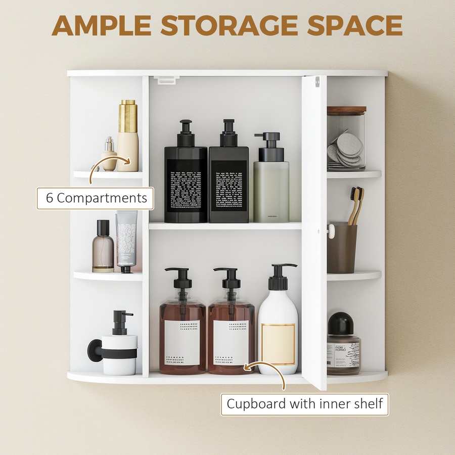 Image 934662_ALTMORE20.jpg, Product 934-662 / Price $82.67 - $84.99, HOMCOM Wall Mounted Mirror Cabinet with Door Shelves Bathroom Powder Room from HOMCOM on TSC.ca's Home & Garden department