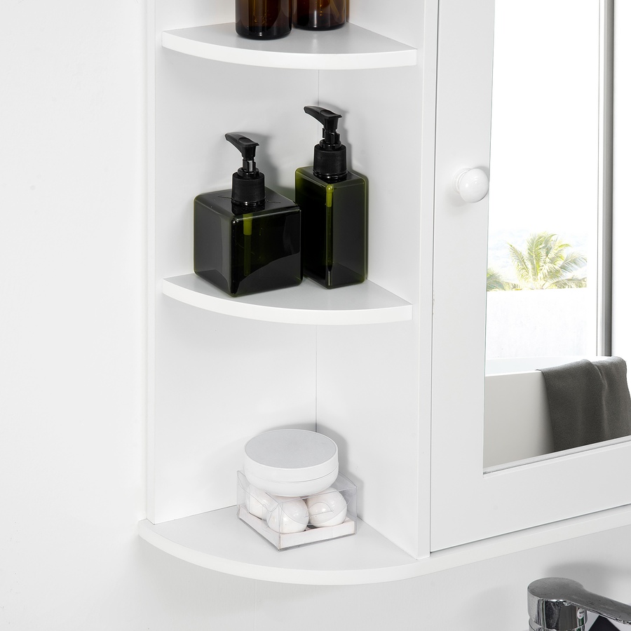 Image 934662_ALTMORE25.jpg, Product 934-662 / Price $82.67 - $84.99, HOMCOM Wall Mounted Mirror Cabinet with Door Shelves Bathroom Powder Room from HOMCOM on TSC.ca's Home & Garden department