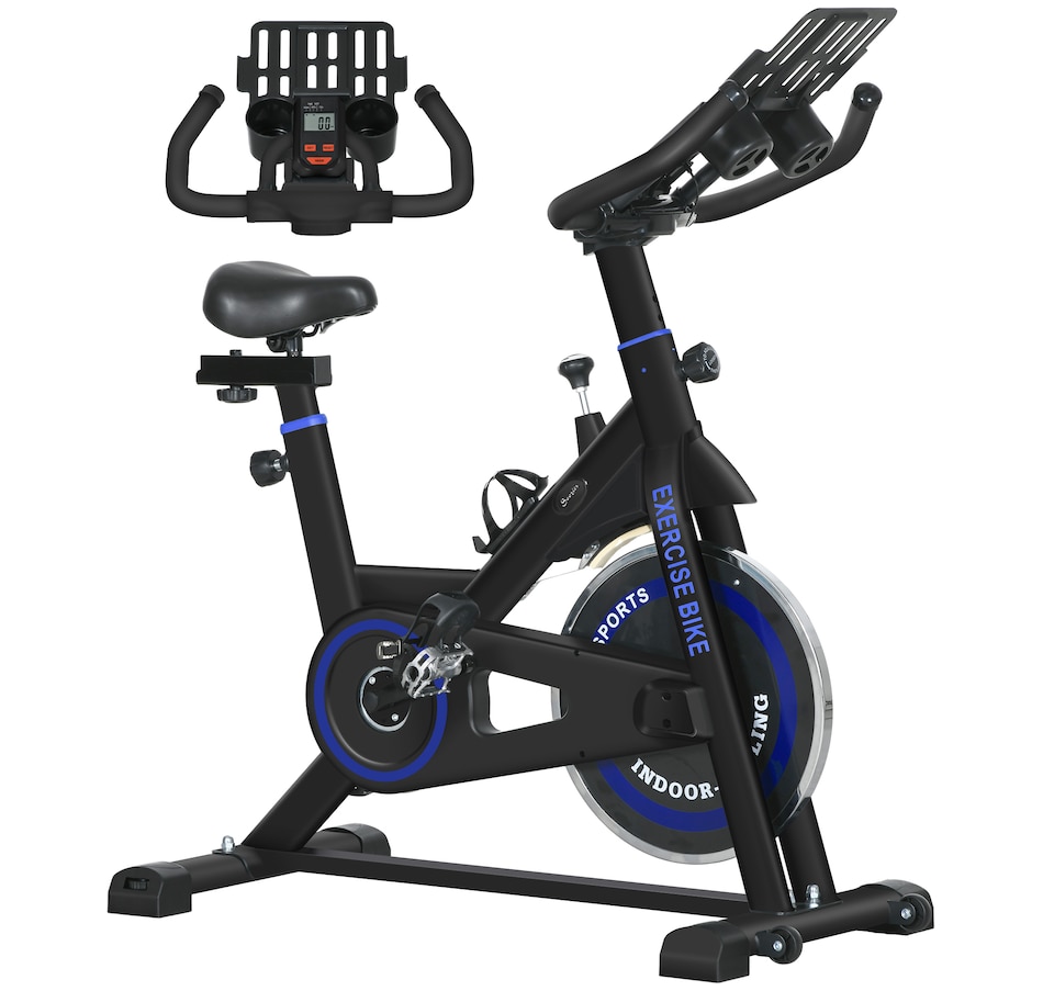Image 934667.jpg, Product 934-667 / Price $189.99, Soozier Adjustable Upright Stationary Exercise Bike w/ LCD Display, Black from Soozier on TSC.ca's Health & Fitness department
