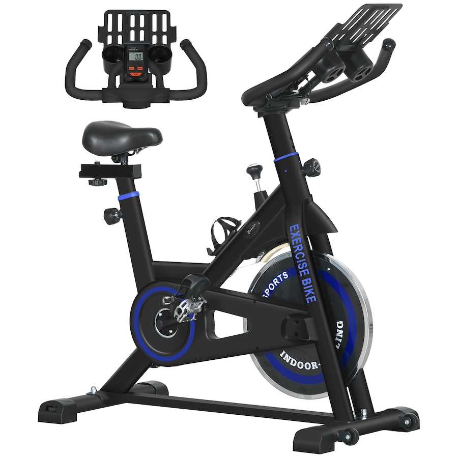 Image 934667.jpg, Product 934-667 / Price $209.99, Soozier Adjustable Upright Stationary Exercise Bike w/ LCD Display, Black from Soozier on TSC.ca's Health & Fitness department