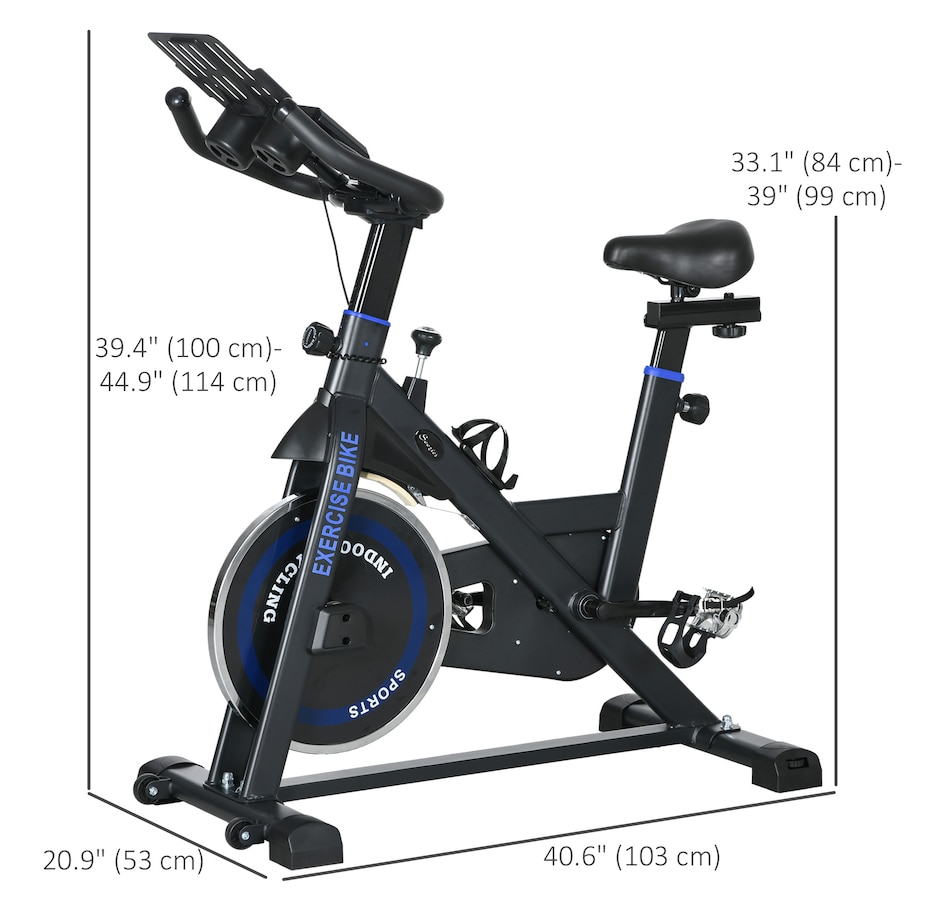 Image 934667_ALTMORE10.jpg, Product 934-667 / Price $189.99, Soozier Adjustable Upright Stationary Exercise Bike w/ LCD Display, Black from Soozier on TSC.ca's Health & Fitness department
