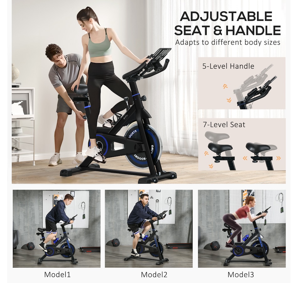Image 934667_ALTMORE11.jpg, Product 934-667 / Price $189.99, Soozier Adjustable Upright Stationary Exercise Bike w/ LCD Display, Black from Soozier on TSC.ca's Health & Fitness department