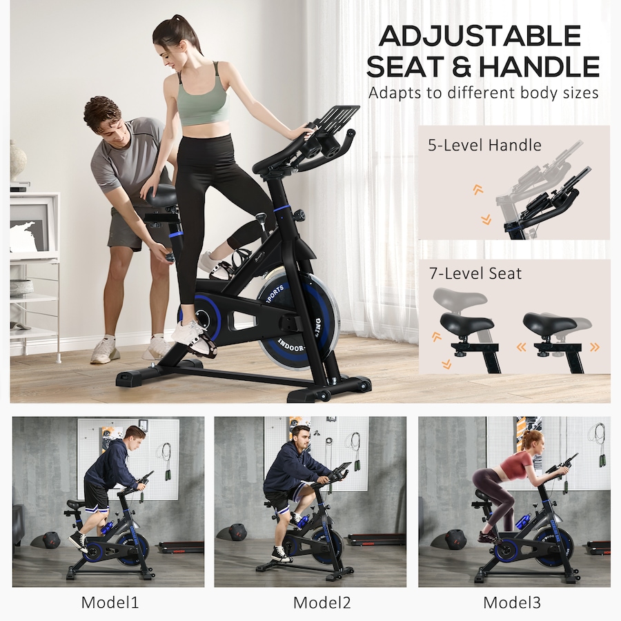 Image 934667_ALTMORE11.jpg, Product 934-667 / Price $209.99, Soozier Adjustable Upright Stationary Exercise Bike w/ LCD Display, Black from Soozier on TSC.ca's Health & Fitness department