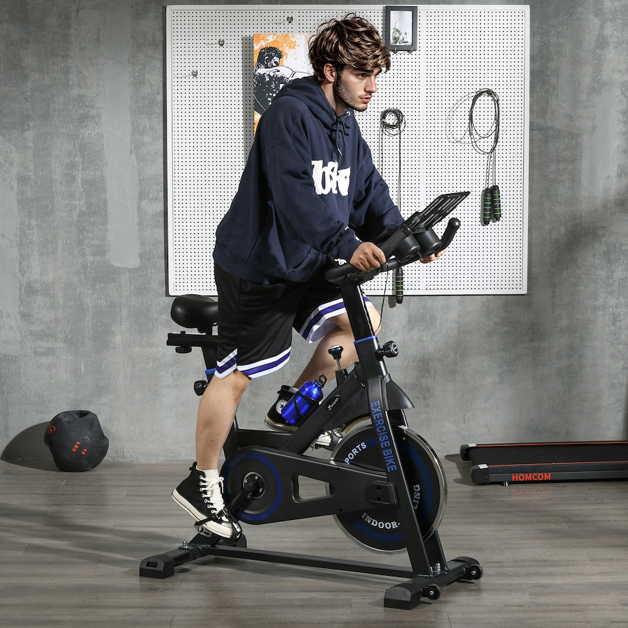 Image 934667_ALTMORE9.jpg, Product 934-667 / Price $209.99, Soozier Adjustable Upright Stationary Exercise Bike w/ LCD Display, Black from Soozier on TSC.ca's Health & Fitness department